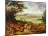 Louis XIV with Versailles in the Distance-Jean-Baptiste Martin-Mounted Giclee Print