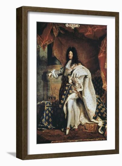 Louis XIV-Hyacinthe Rigaud-Framed Art Print