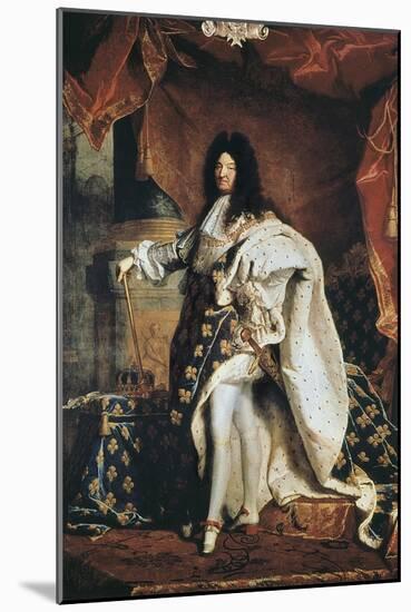 Louis XIV-Hyacinthe Rigaud-Mounted Art Print