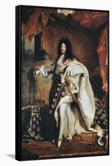 Louis XIV-Hyacinthe Rigaud-Framed Stretched Canvas