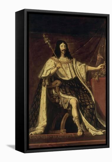 Louis Xlll, roi de France-Philippe De Champaigne-Framed Stretched Canvas