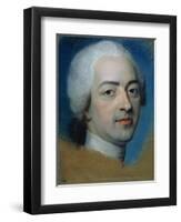 Louis XV (1710-74) King of France and Navarre, after 1730-Maurice Quentin de La Tour-Framed Giclee Print