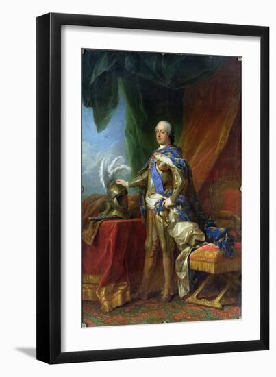 Louis XV (1715-74) King of France & Navarre, 1750-Carle van Loo-Framed Giclee Print