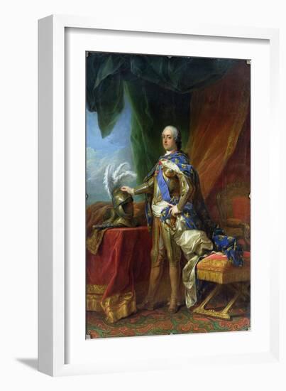 Louis XV (1715-74) King of France & Navarre, 1750-Carle van Loo-Framed Giclee Print