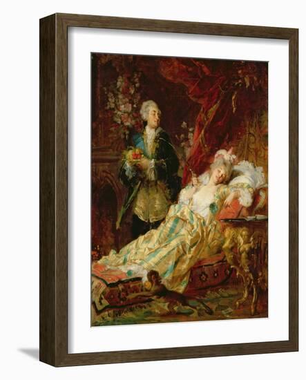 Louis XV and Madame Dubarry-Gyula Benczur-Framed Giclee Print