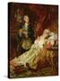 Louis XV and Madame Dubarry-Gyula Benczur-Stretched Canvas