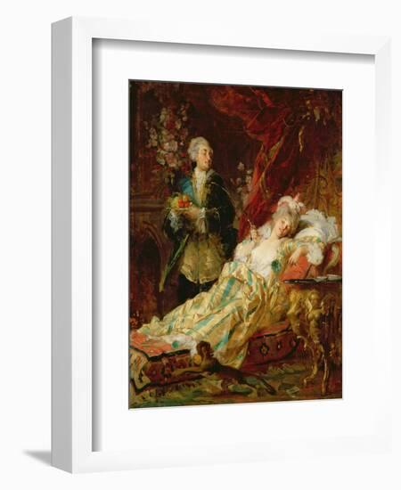 Louis XV and Madame Dubarry-Gyula Benczur-Framed Giclee Print