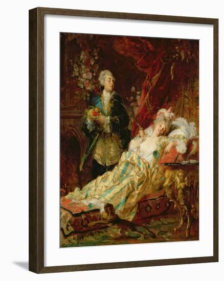 Louis XV and Madame Dubarry-Gyula Benczur-Framed Giclee Print