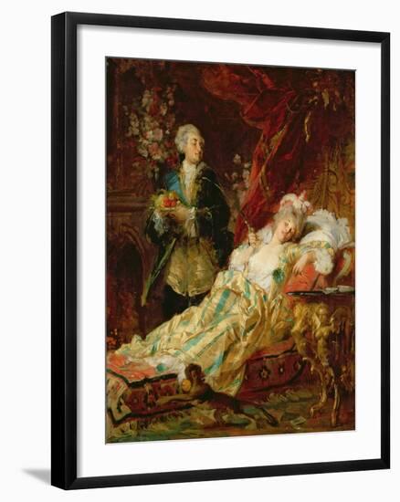 Louis XV and Madame Dubarry-Gyula Benczur-Framed Giclee Print