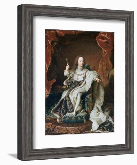 Louis XV at the Age of Five, C1715-Hyacinthe Rigaud-Framed Giclee Print