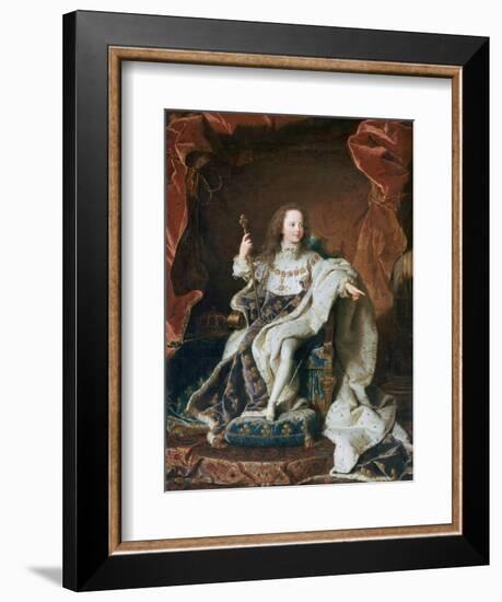 Louis XV at the Age of Five, C1715-Hyacinthe Rigaud-Framed Giclee Print