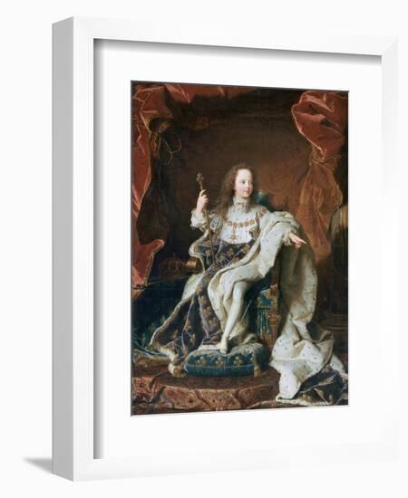 Louis XV at the Age of Five, C1715-Hyacinthe Rigaud-Framed Giclee Print