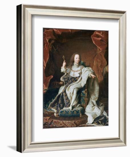 Louis XV at the Age of Five, C1715-Hyacinthe Rigaud-Framed Giclee Print