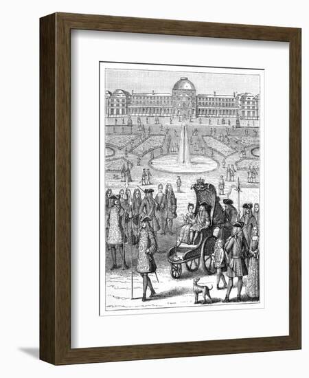 Louis XV at the Tuileries, Paris, 18th Century-Bonnardot-Framed Giclee Print