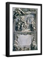 Louis XV Gives Peace to Europe-François Le Moyne-Framed Giclee Print