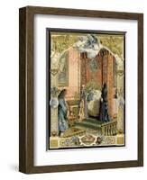 Louis XV Is Kissed by His Dying Great Grandfather, Louis XIV-Maurice Leloir-Framed Art Print