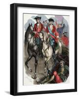 Louis XV of France (1710-1774). King of France and Navarre. Louis XV and the Dauphin in the Batlle-Louis Dupre-Framed Giclee Print