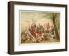 Louis XV of France and Marshal De Saxe at the Battle of Fontenoy, 1745-Antoine Charles Horace Vernet-Framed Giclee Print