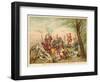 Louis XV of France and Marshal De Saxe at the Battle of Fontenoy, 1745-Antoine Charles Horace Vernet-Framed Giclee Print