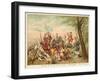 Louis XV of France and Marshal De Saxe at the Battle of Fontenoy, 1745-Antoine Charles Horace Vernet-Framed Giclee Print