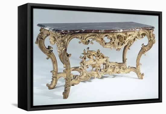Louis XV Style Carved and Gilt Wood Console Table, France-null-Framed Stretched Canvas