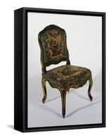 Louis XV Style Gilt Wood Chair Upholstered with Gobelins Tapestries, France-null-Framed Stretched Canvas