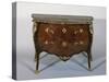 Louis XV Style Madagascar Rosewood and Kingwood Marquetry Serpentine Commode-Pierre Garnier-Stretched Canvas