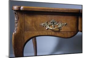 Louis XV Style Walnut Genoese Diplomat Writing Desk, Italy, Detail-null-Mounted Giclee Print