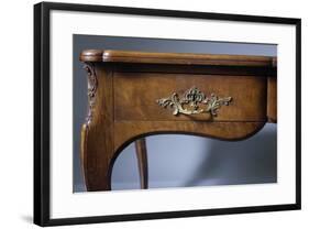 Louis XV Style Walnut Genoese Diplomat Writing Desk, Italy, Detail-null-Framed Giclee Print