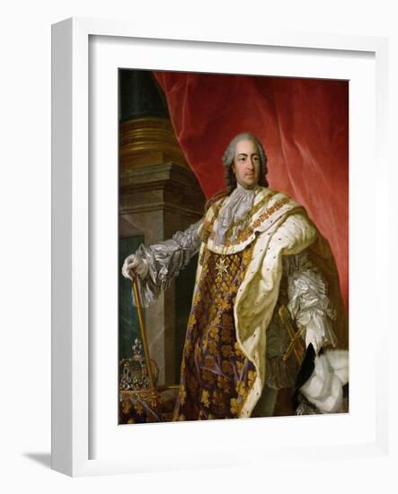 Louis XV-Louis-Michel van Loo-Framed Giclee Print