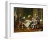 Louis XVI (1754-93) Giving Instructions to La Perouse, 29th June 1785, 1817-Nicolas Andre Monsiau-Framed Premium Giclee Print