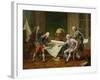 Louis XVI (1754-93) Giving Instructions to La Perouse, 29th June 1785, 1817-Nicolas Andre Monsiau-Framed Giclee Print