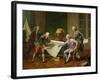 Louis XVI (1754-93) Giving Instructions to La Perouse, 29th June 1785, 1817-Nicolas Andre Monsiau-Framed Giclee Print