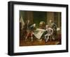 Louis XVI (1754-93) Giving Instructions to La Perouse, 29th June 1785, 1817-Nicolas Andre Monsiau-Framed Giclee Print