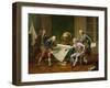 Louis XVI (1754-93) Giving Instructions to La Perouse, 29th June 1785, 1817-Nicolas Andre Monsiau-Framed Giclee Print