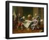 Louis XVI (1754-93) Giving Instructions to La Perouse, 29th June 1785, 1817-Nicolas Andre Monsiau-Framed Giclee Print