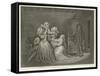 Louis XVI and His Family-Denis Auguste Marie Raffet-Framed Stretched Canvas