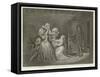 Louis XVI and His Family-Denis Auguste Marie Raffet-Framed Stretched Canvas