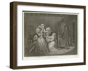 Louis XVI and His Family-Denis Auguste Marie Raffet-Framed Giclee Print