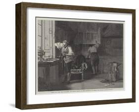 Louis XVI and the Locksmith-Joseph Caraud-Framed Giclee Print