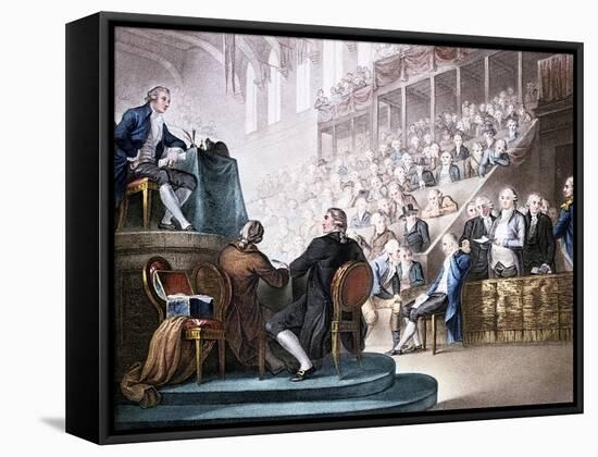 Louis XVI at the Bar of the National Convention, December 26th 1792-Domenico Pellegrini-Framed Stretched Canvas