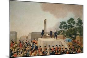 Louis XVI at the Gallows January 21, 1793-null-Mounted Giclee Print