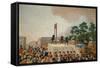 Louis XVI at the Gallows January 21, 1793-null-Framed Stretched Canvas