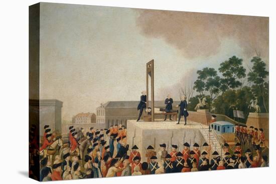Louis XVI at the Gallows January 21, 1793-null-Stretched Canvas