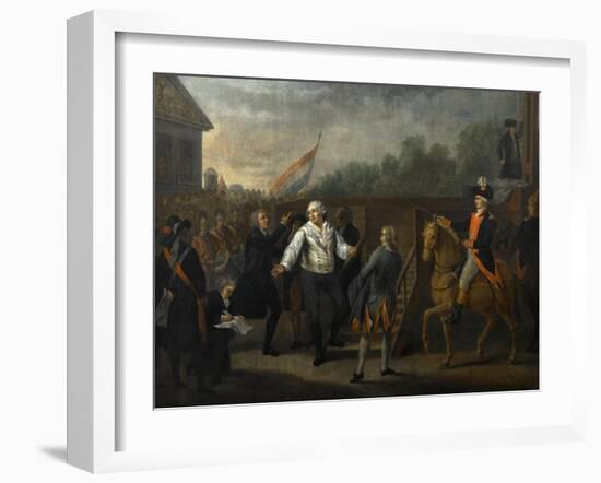 Louis XVI before the Scaffold-Charles Benazech-Framed Giclee Print