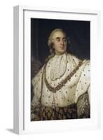 Louis XVI en costume de sacre-Joseph Siffred Duplessis-Framed Giclee Print