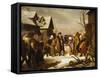Louis XVI Giving Alms-Louis Hersent-Framed Stretched Canvas