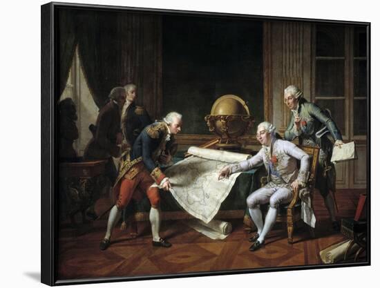 Louis XVI Giving Giving Instructions to La Perouse, 29Th June 1785 by Nicolas-Andre Monsiau-null-Framed Photographic Print