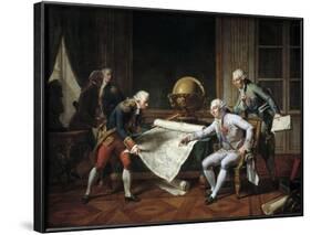 Louis XVI Giving Giving Instructions to La Perouse, 29Th June 1785 by Nicolas-Andre Monsiau-null-Framed Photographic Print