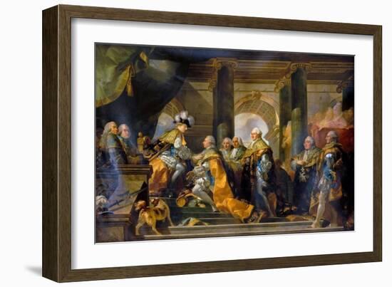 Louis XVI Received at Reims the Homage of the Knights of the Holy Spirit, 13 June 1775-Gabriel François Doyen-Framed Giclee Print